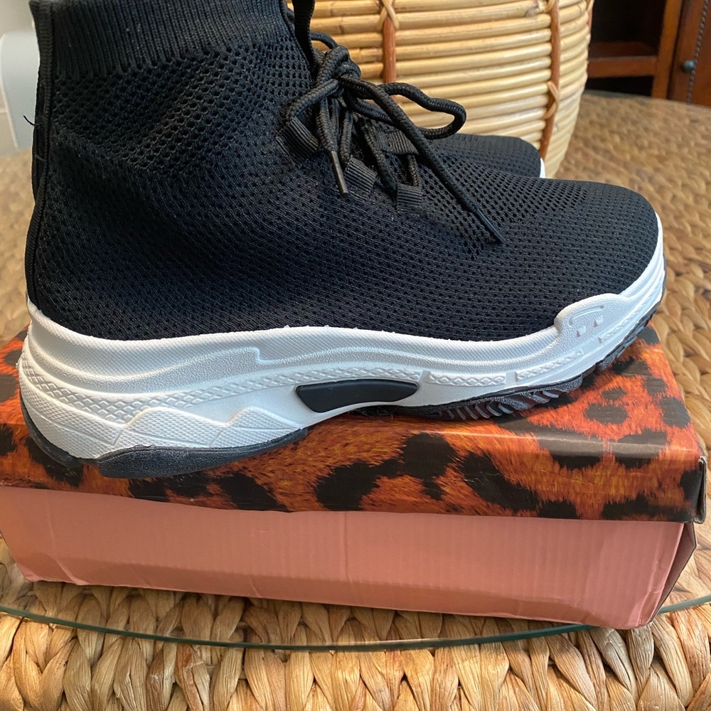 Lemonade sock sneaker booties.